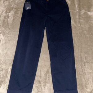 NWT GAP Women’s Navy Classic Twill Pant Capris 10